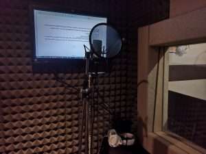 Studio recording booth