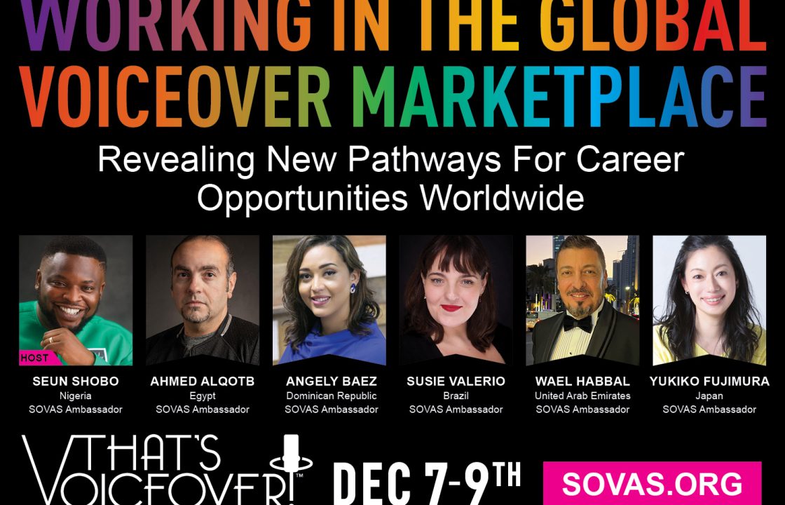 That's Voiceover Career Expo - WORKING IN THE GLOBAL MARKETPLACE